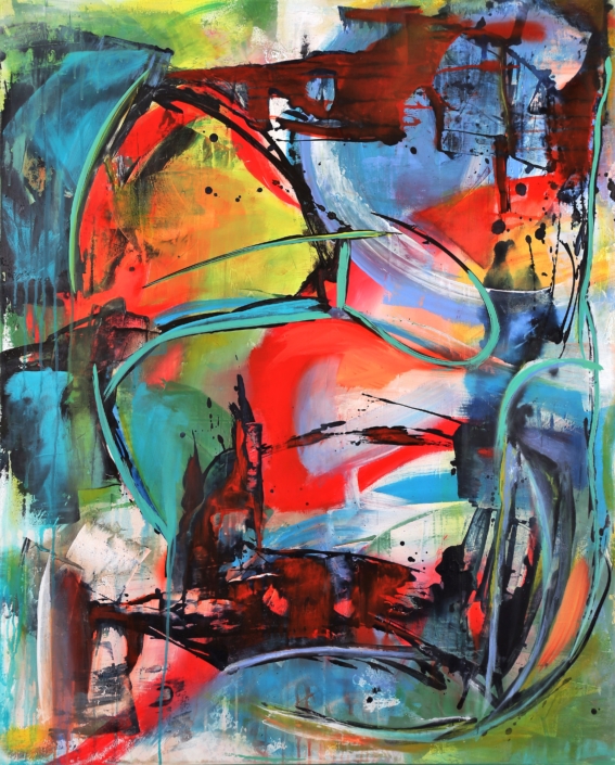 Solution, 110×90, Mischtechnik, 2018