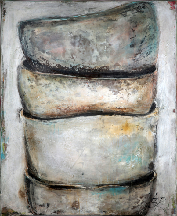 VERKAUFT – Balance I, Mischtechnik, 100×80, 2015