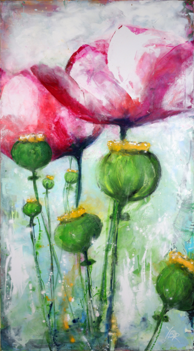 Bela Flower III, Mischtechnik, 80×150, 2016