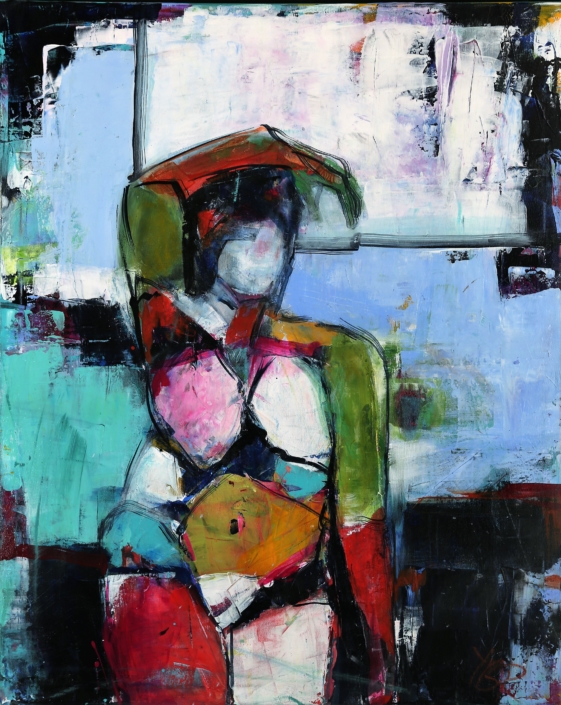 Curvy’nd color, Acryl, 100×80, 2017