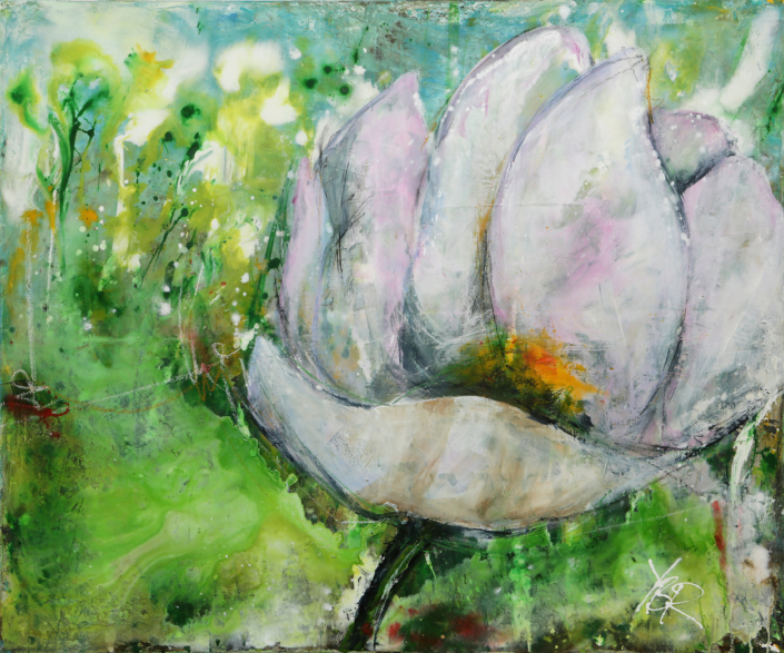 VERKAUFT – Fragrance, Mischtechnik, 100×120, 2015