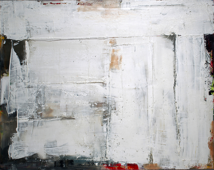 Grau in weiß II, Mischtechnik, 80×100, 2013