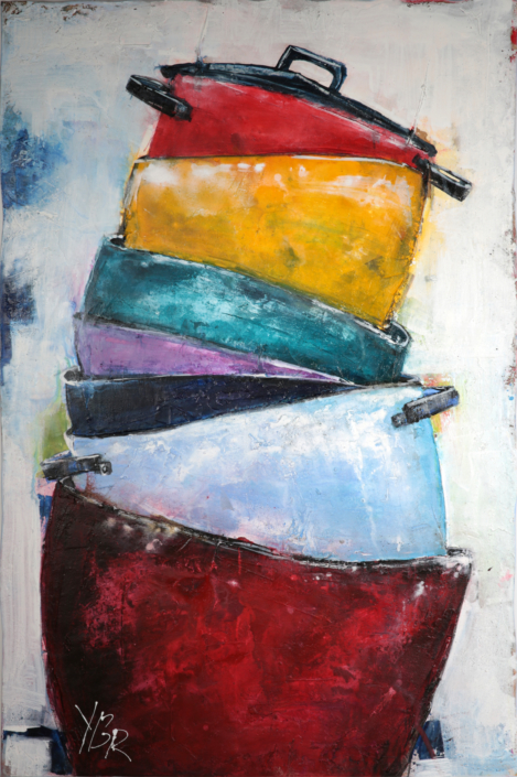 Hochstapelei, Mischtechnik, 120×80, 2015