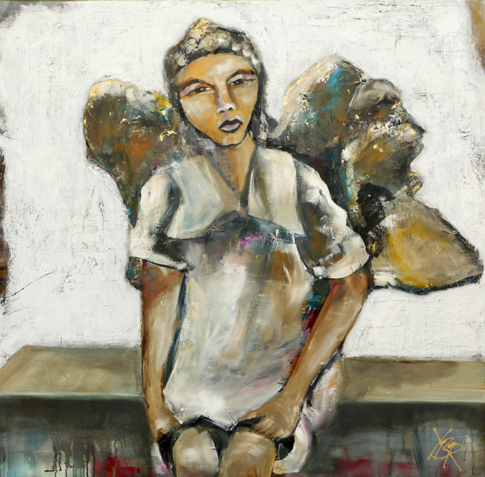 Indigo, Acry-Mischtechnik, 100×100, 2014