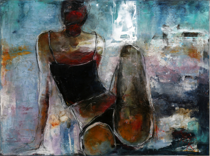 Ladies flow, Mischtechnik, 120×150, 2016