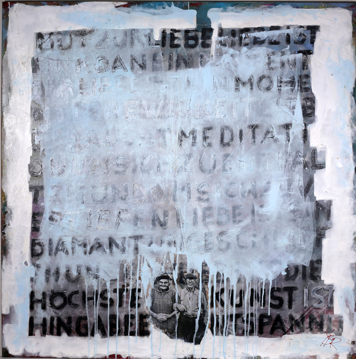 Mut zur Liebe II, Mixed-Media, 120×120, 2015