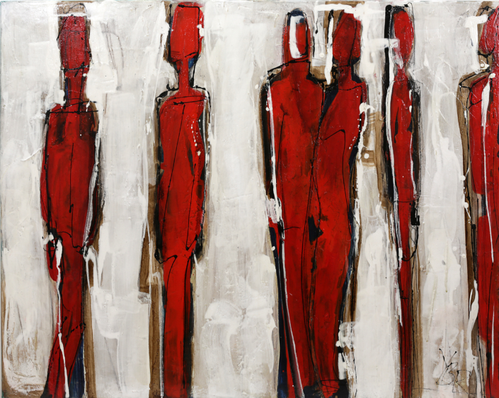 Relating, Mischtechnik, 80×100, 2015