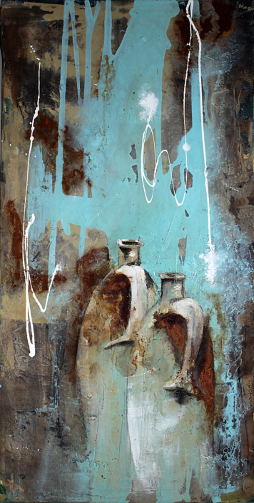 Simple Life III, Mischtechnik, 100×50, 2014