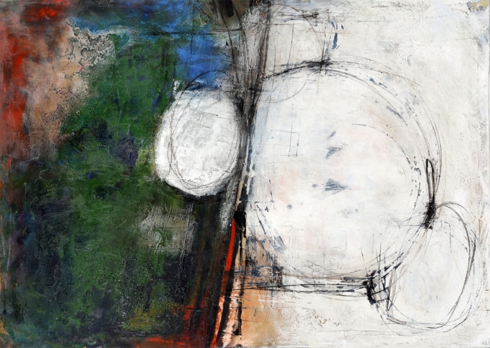 Sisyphos, Mischtechnik, 100×140, 2015