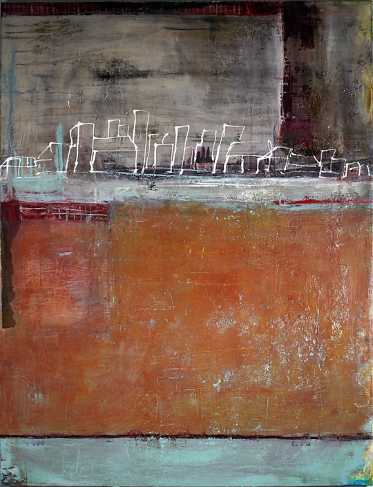 Skyline, Mischtechnik, 130×100, 2014