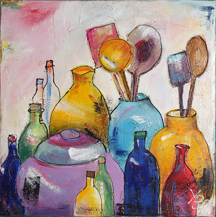 Still-Leben I, Mischtechnik, 50×50, 2013