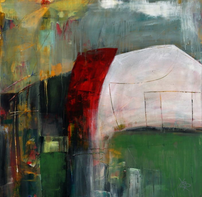 Traumfabrik, Acryl, 100×100, 2017
