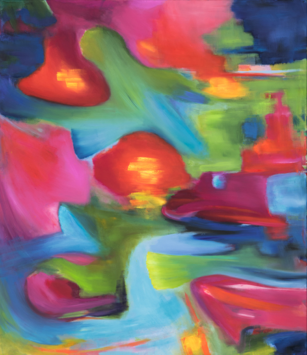 Panta rhei – alles fließt I, Öl/Acryl, 145x125cm, 2021