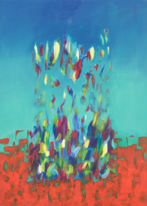 Farbflächen 5/9, Acryl, 140×100, 2020