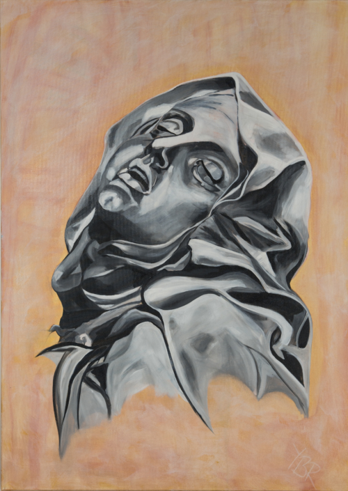 Die Verzückung barock, Acryl, 140x100cm, 2020
