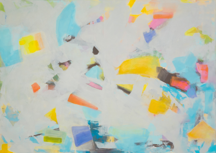 flowing sense, Öl, 100×140 cm, 2023