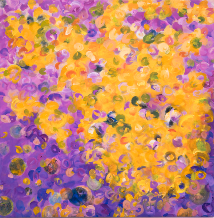happy mood, Acryl, 150×150 cm, 2023