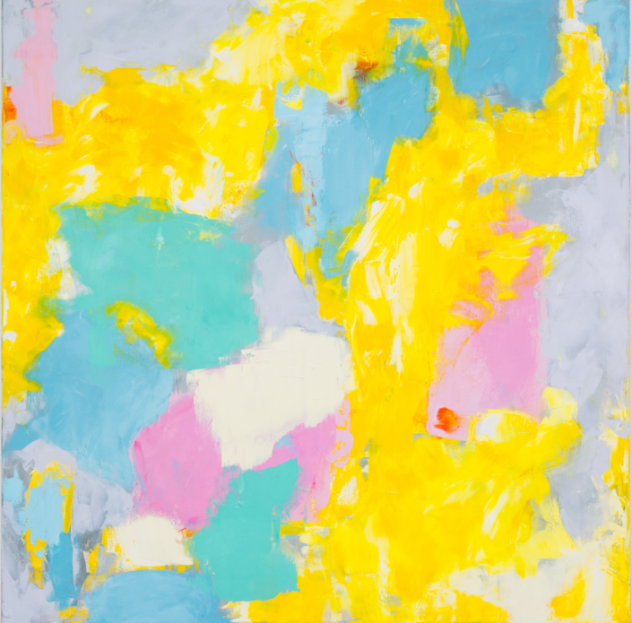 summer breeze I, Öl, 100×100 cm, 2023